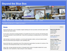 Tablet Screenshot of beyondthebluebox.com